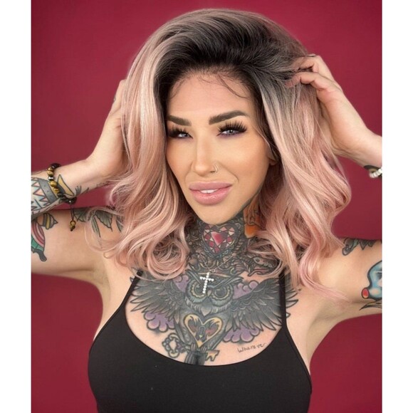 Rebel Gypsy “Heart of a women” premium synthetic HD lace front free-parting wig main image 4